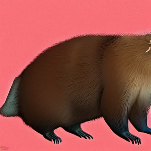 Prompt: a capybara in the style of spiderverse animation