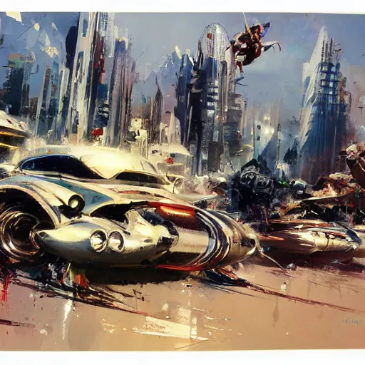 Prompt: A Character by John Berkey