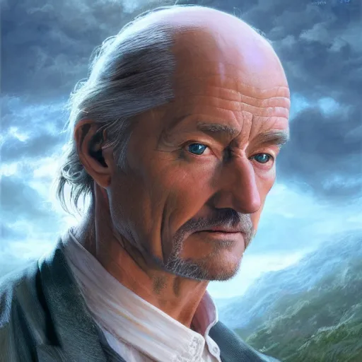 Prompt: John Locke with beautiful flowing long hair, detailed, centered, digital painting, artstation, concept art, donato giancola, Joseph Christian Leyendecker, WLOP, Boris Vallejo, Breathtaking, 8k resolution, extremely detailed, beautiful, establishing shot, artistic, hyperrealistic, beautiful face, octane render, cinematic lighting, dramatic lighting, masterpiece