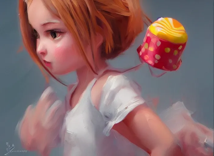 Prompt: concept art of cute candy characters, oil painting by jama jurabaev, extremely detailed, brush hard, artstation, for aaa game, high quality, brush stroke