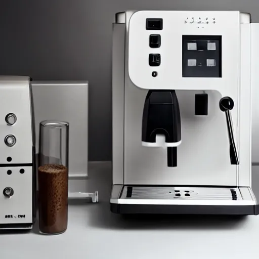 Prompt: coffee machine by dieter rams