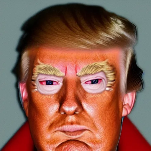 Image similar to donald trump after his rumoured plastic surgery