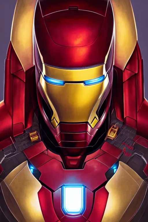 Prompt: elon musk as iron man smiling, realistic portrait, symmetrical, highly detailed, digital painting, artstation, concept art, smooth, sharp focus, illustration, cinematic lighting, art by artgerm and greg rutkowski and alphonse mucha