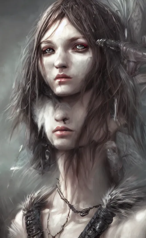 Prompt: dark fantasy photorealistic portrait concept art of a bunny assassin wearing ragged clothes, trending on art station, stunning visuals, creative, cinematic, ultra detailed