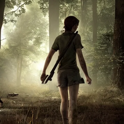 Prompt: A still of Emma Watson as Ellie from tlou,highly detailed cinematography epic composition