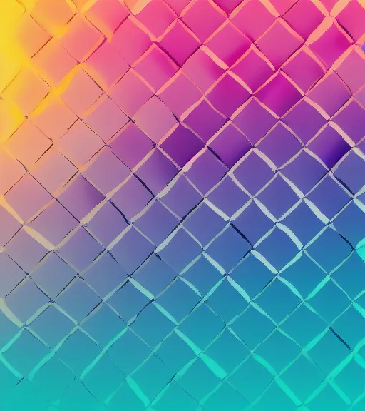 Image similar to purple to yellow gradient in geometric pattern wallpaper abstract octane render