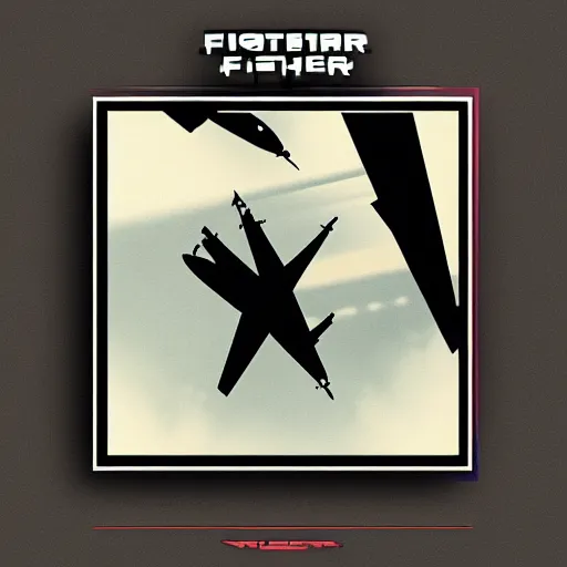 Image similar to fighter jet album art, cover art, poster