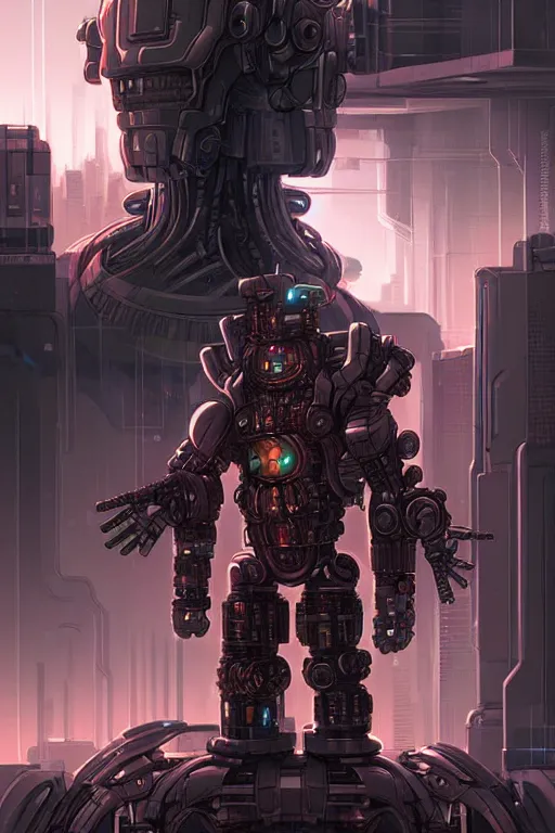 Prompt: Cyberpunk Biomechanical Galactus by Andreas Rocha