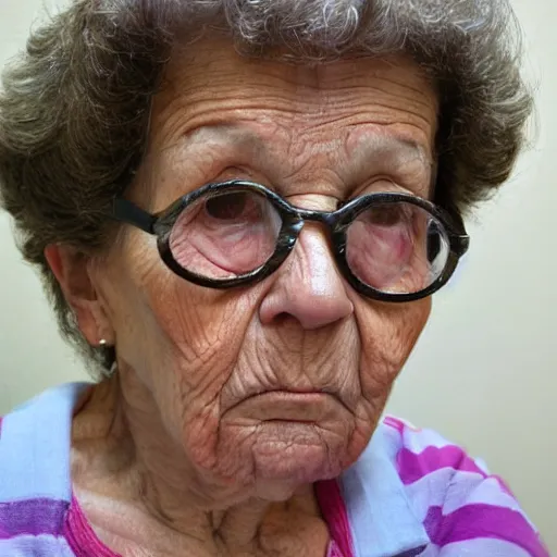 Image similar to grandma giving you the interested eyes, turned on