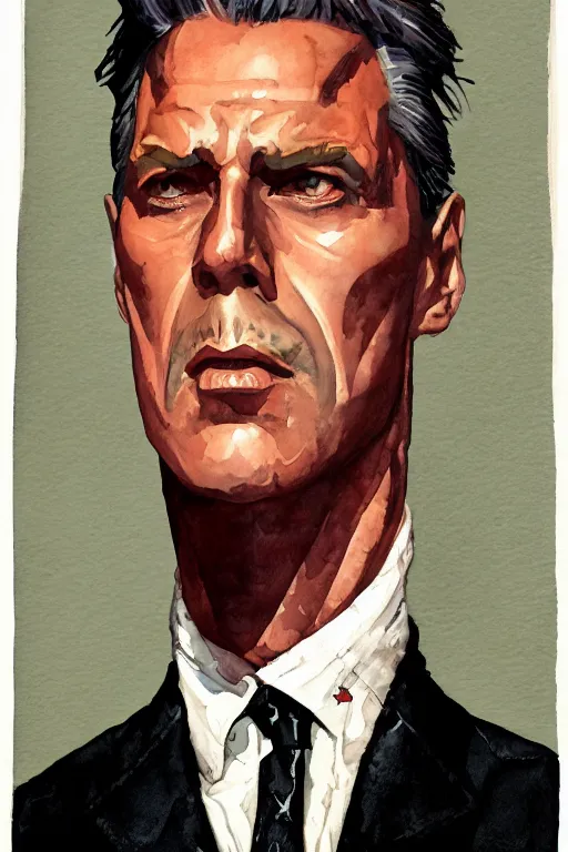 Prompt: zoomed out portrait of a duke, art deco style, stylized illustration by brom, watercolor gouache detailed paintings, diesel punk, artstation