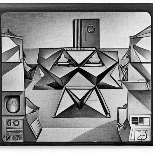 Image similar to laptop by escher, m. c.