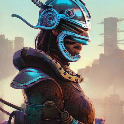 Image similar to cyberpunk viking helmet mask warrior goddess robot ninja fantasy, art gta 5 cover, official fanart behance hd artstation by jesper ejsing, by rhads, makoto shinkai and lois van baarle, ilya kuvshinov, ossdraws