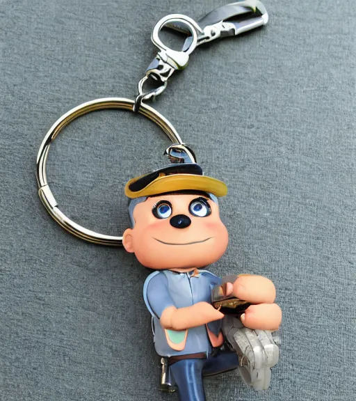 Image similar to realistic keychain of 'Sykes from 1999 Inspector Gadget film'