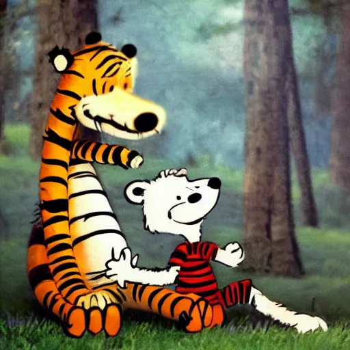 Image similar to Realistic Calvin and Hobbes