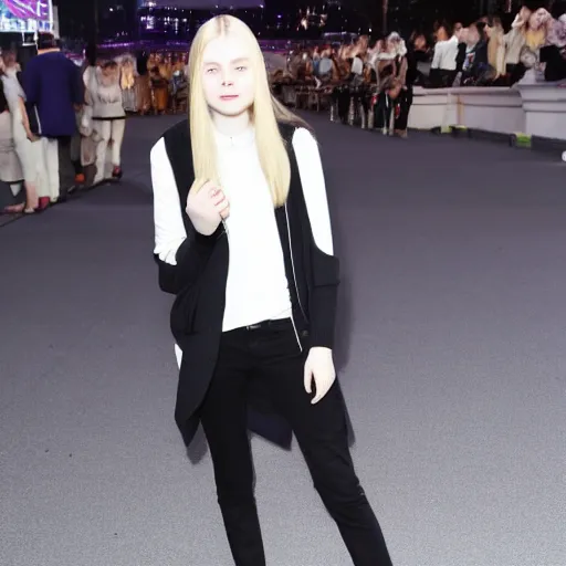 Image similar to Elle Fanning Banned Zone