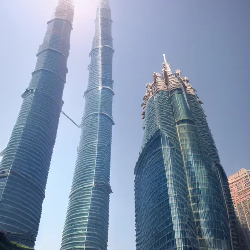 Prompt: Jin Mao tower