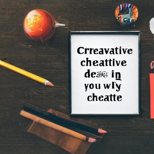 Image similar to creative what you most desire to create