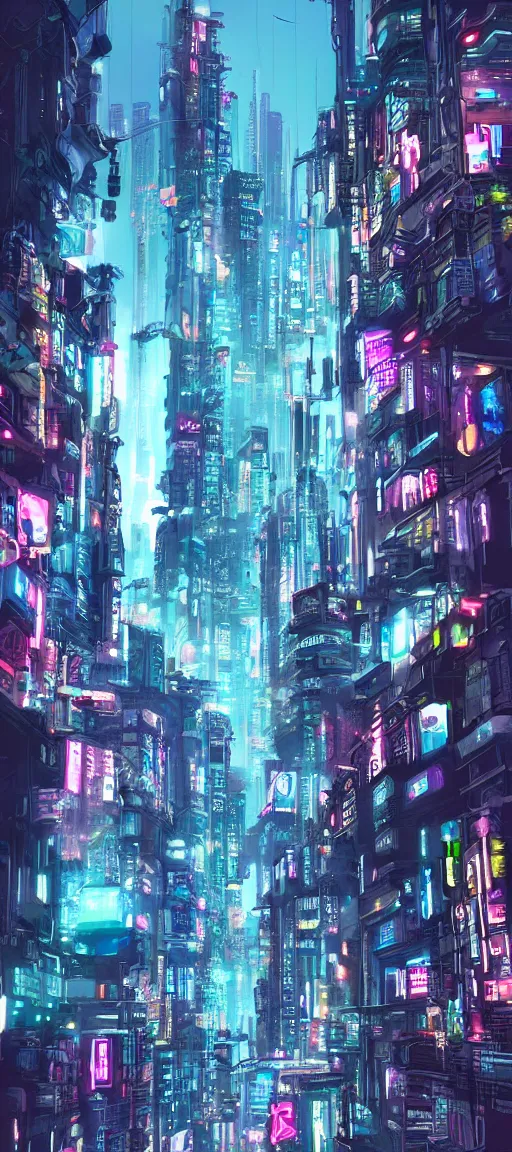 Image similar to beautiful cyberpunk city, digital art