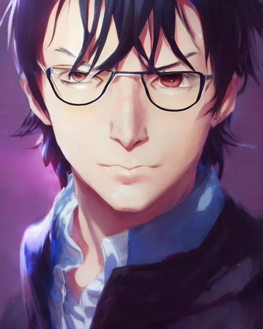 Image similar to anime portrait of actor Mike Myers as an anime man by Stanley Artgerm Lau, WLOP, Rossdraws, James Jean, Andrei Riabovitchev, Marc Simonetti, and Sakimichan, trending on artstation