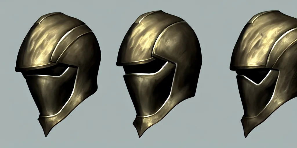 Image similar to sculls with heroic helmets front and side view, concept art