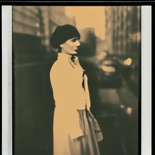 Prompt: anna akhmatova vaping, polaroid, by jamel shabazz