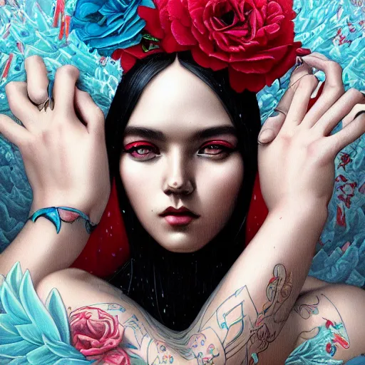 Prompt: Lofi portrait by Tristan Eaton Stanley Artgerm and Tom Bagshaw