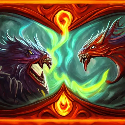 Image similar to fiery burning spell, in hearthstone art style, epic fantasy style art, fantasy epic digital art, epic fantasy card game art