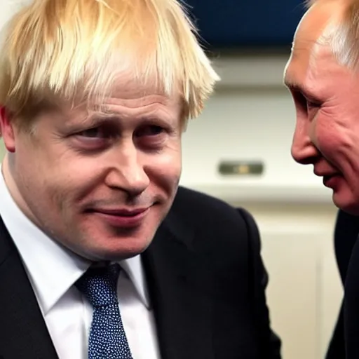 Image similar to putin slapping Boris Johnson