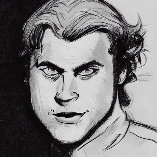 Image similar to milt kahl sketch of seth rogen as anakin skywalker in star wars episode 3