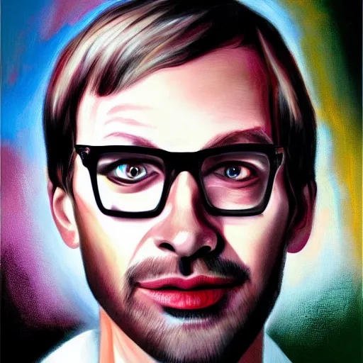 Image similar to jeffrey dahmer in euphoria series, oil painting, ultradetailed, digital painting, ultradetailed