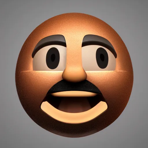 Image similar to 3d emoji , 3d render , 4k