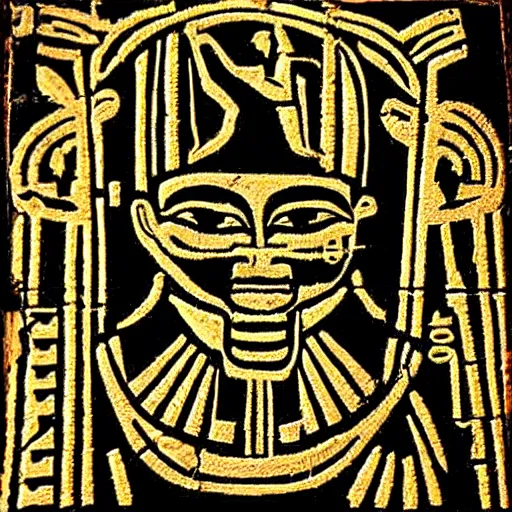 Image similar to evil black!!! egyptian hieroglyphs