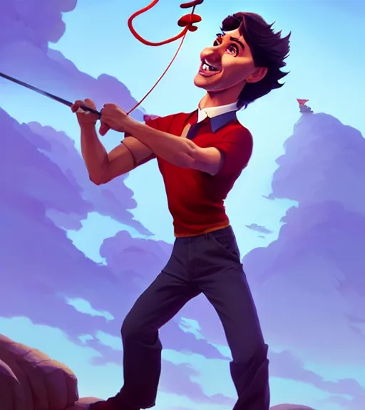 Prompt: justin trudeau as string puppet, loftis, cory behance hd by jesper ejsing, by rhads, makoto shinkai and lois van baarle, ilya kuvshinov, rossdraws, global illumination