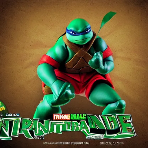 Image similar to packaging for a teenage mutant ninja turtle raphael neca toy