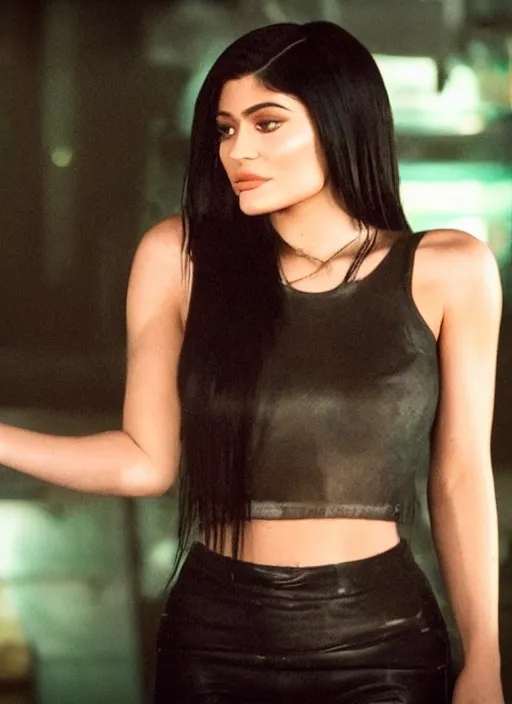 Image similar to film still of kylie Jenner in from dusk till dawn,