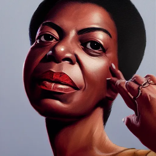 Prompt: a highly realistic, true to life portrait of a nina simone, sharp focus, by ilya kuvshinov, ruan jia, tom bagshaw, trending on artstation, cinematic lighting, hyper realism, octane render, 8 k, hyper