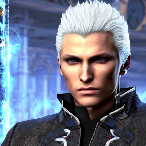 it's hot accountant time featuring vergil sparda