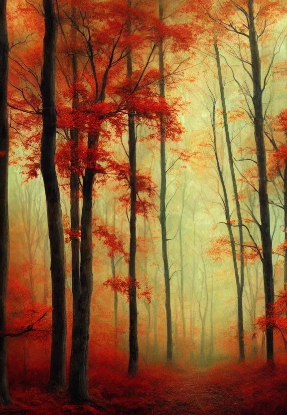 Prompt: a wide shot of a forrest butbthe trees are hands, warm colors, soft lighting, atmospheric, cinematic, moody, in the style of diego koi, gina heyer, luiz escanuela, art by alyssa monk, hyperrealism, rule of thirds, oil on canvas, 8 k