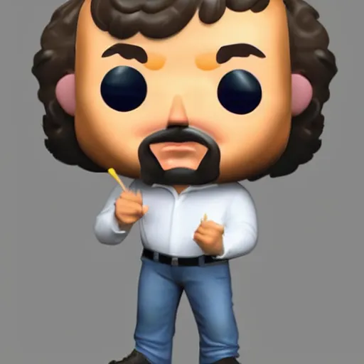 Prompt: Jeremy Clarkson as a Funko Pop, white background