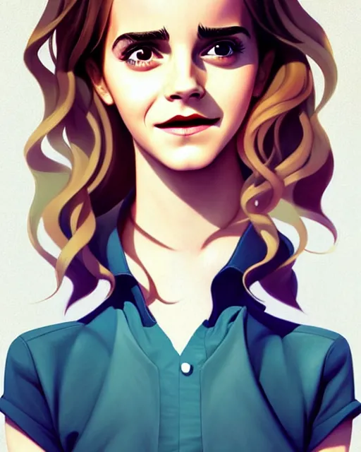 Image similar to beautiful full body Emma Watson goofy smiling illustration by lois van baarle and loish and ross tran and rossdraws and sam yang and samdoesarts and artgerm and Cecil Beaton, Lee Miller, Irving Penn, David Bailey, digital art, highly detailed, intricate, sharp focus, Trending on Artstation HQ, deviantart