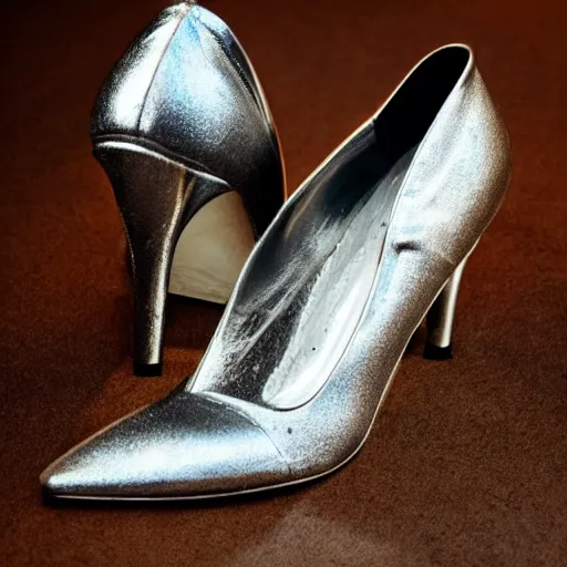 Grey hotsell reflective heels