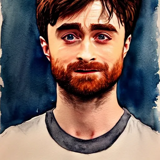 Image similar to daniel radcliffe, portrait, watercolor,