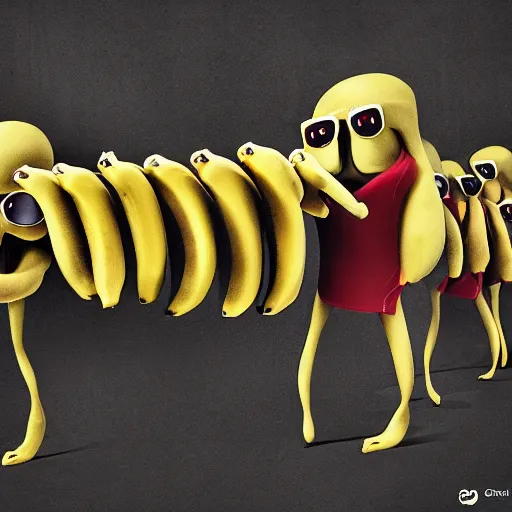 Image similar to The Banana Cartel Capos Meeting, Concept digital art, trending on cgsociety