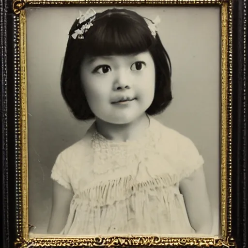 Prompt: a vintage portrait of a girl made by fumiyo kono