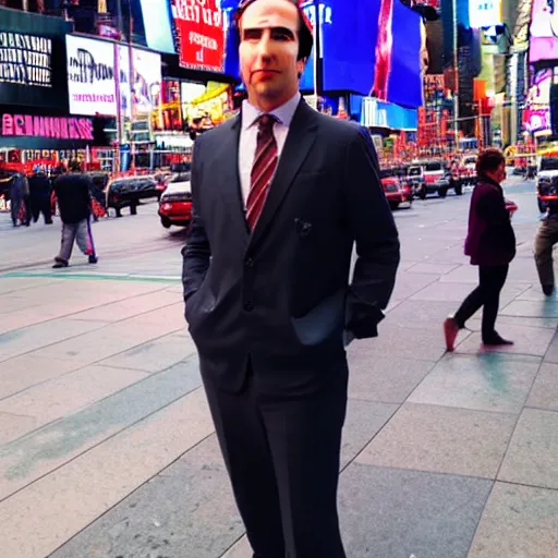 Image similar to Saul Goodman in times square