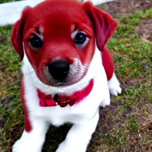 Image similar to adorable crimson puppy