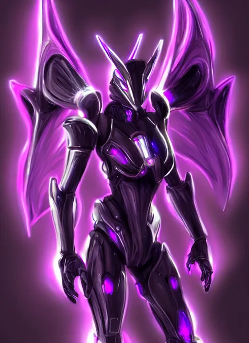 Image similar to cinematic goddess close shot, cosmic sized beautiful stunning elegant hot giant robot mecha female dragon, sharp cyborg dragon head, sharp metal ears, led glowing purple eyes, smooth fuschia skin, smooth silver armor, floating in space, epic proportions, epic scale, macro furry, furry art, dragon art, giantess art, warframe fanart, furaffinity, octane