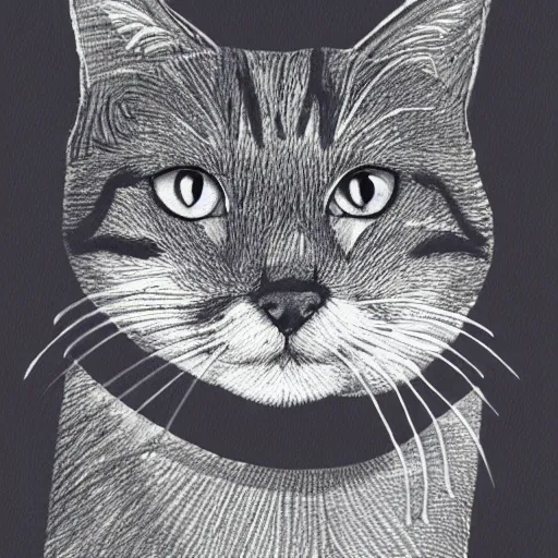 Image similar to cat, illustration