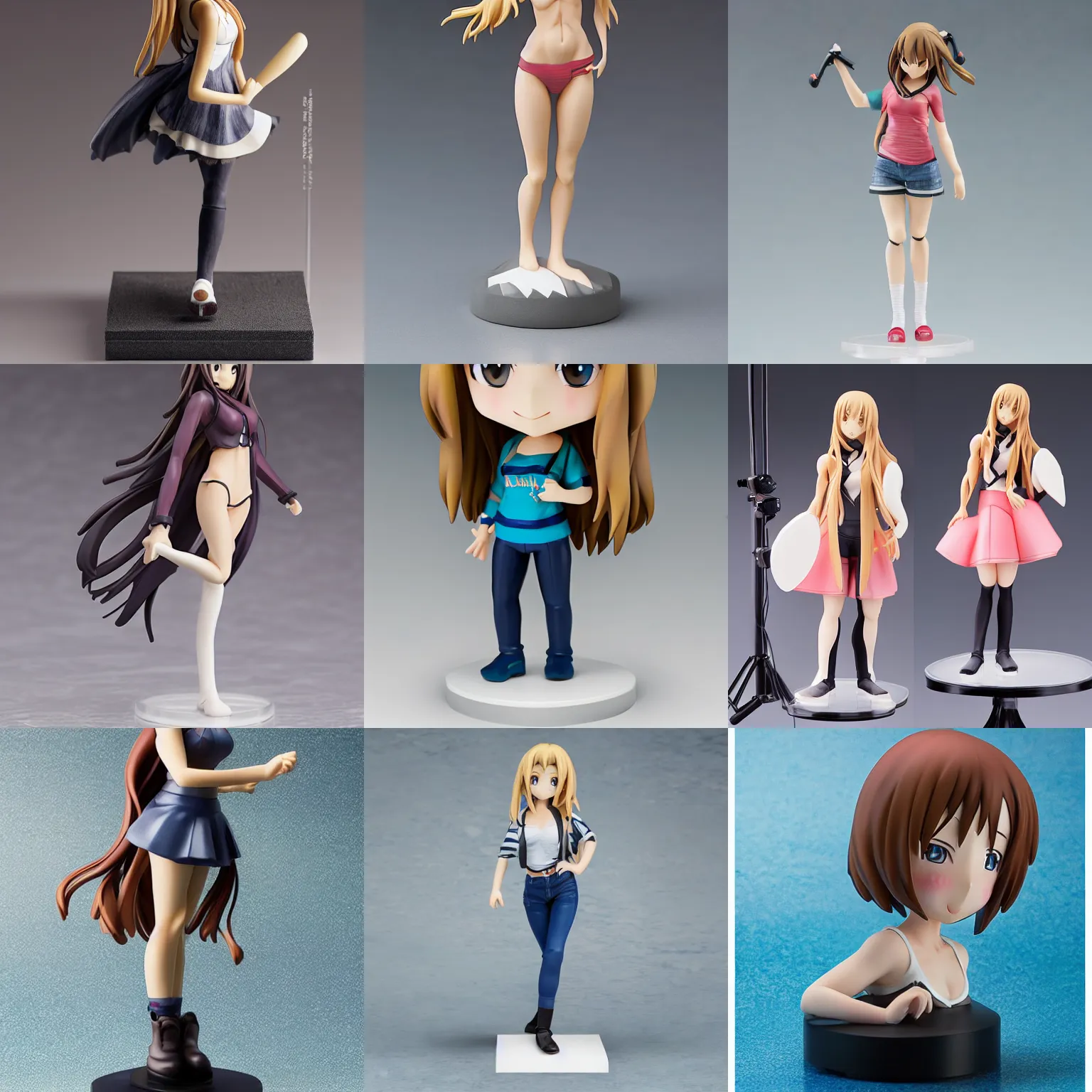 Prompt: anime figurine of sydney sweeney, studio lighting, product photo