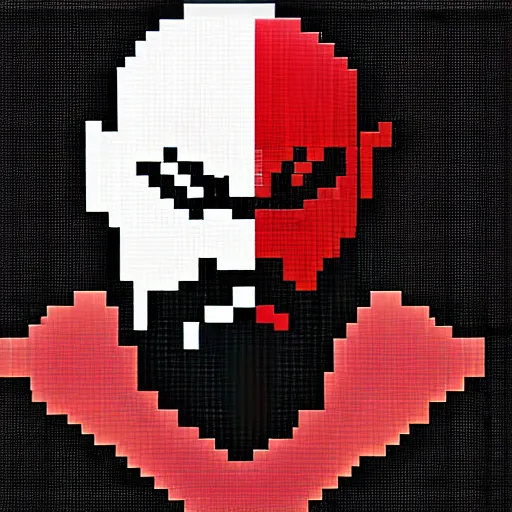 Prompt: pixel art of kratos